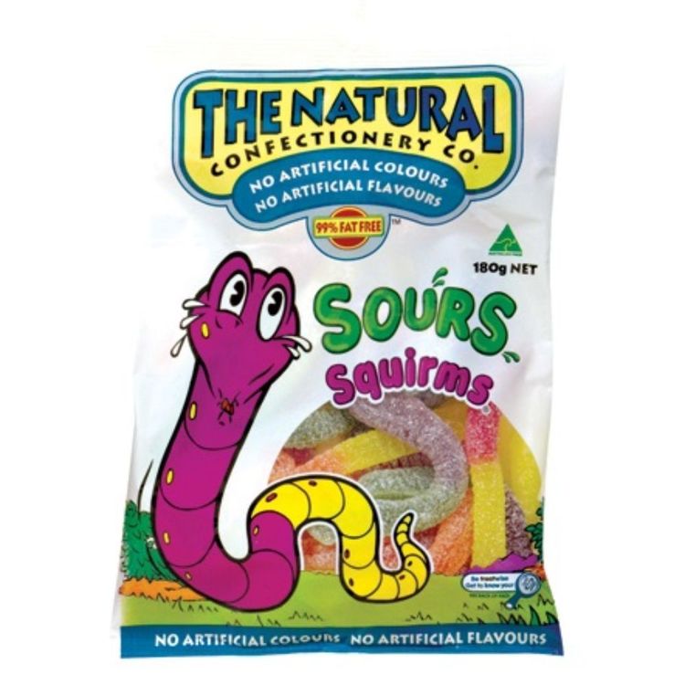 The Natural Confectionary Co. Squirms 180 g Pack