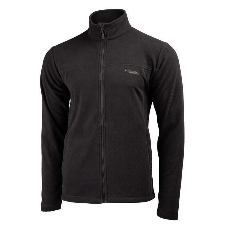 Mountain Designs Men's Bruck Full Zip Fleece Jacket Black