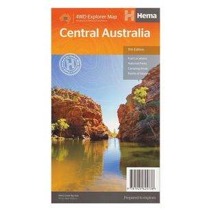 Hema Central Australia Map Multicoloured