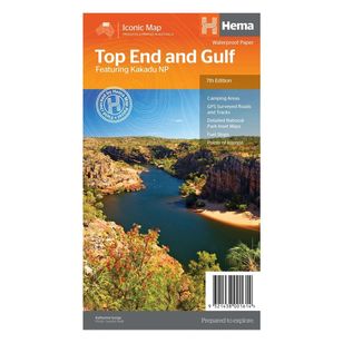 Hema Top End and Gulf Map Multicoloured