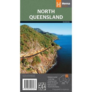 Hema North Queensland Map Multicoloured