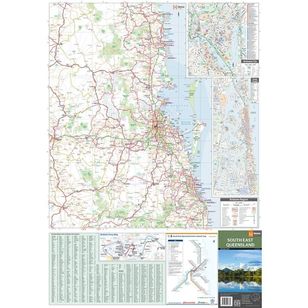 Hema South East Queensland Map Multicoloured