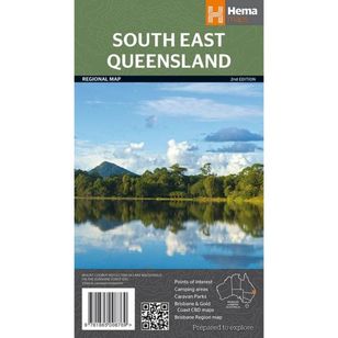 Hema South East Queensland Map Multicoloured