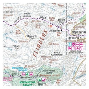 Hema Flinders Ranges Map Multicoloured