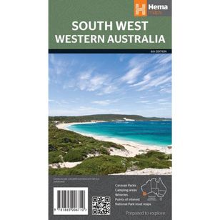 Hema South West Western Australia Map Multicoloured