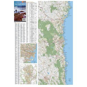 Hema New South Wales State Map Multicoloured