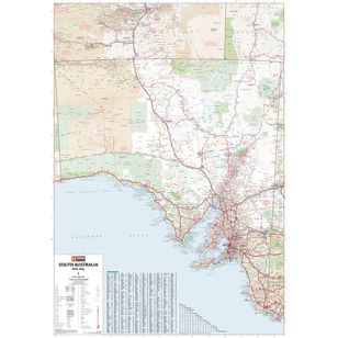 Hema South Australia State Map Multicoloured