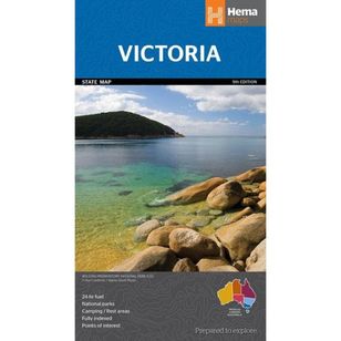 Hema Victoria State Map Multicoloured