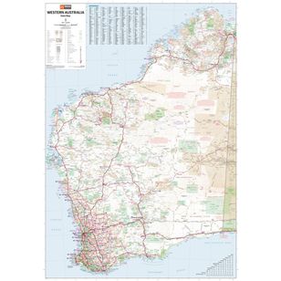 Hema Western Australia State Map Multicoloured