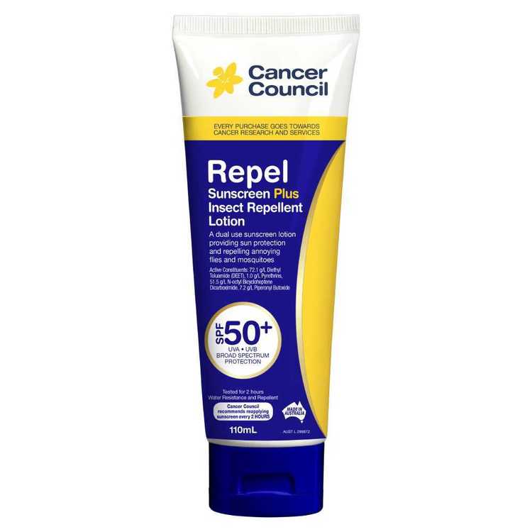 Cancer Council Repel SPF 50+ Sunscreen 110 mL