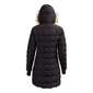 Mountain Designs Women's Liberty 700 Goose Down Hooded Longline Jacket Black