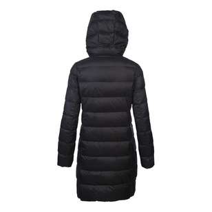 Cape Women's Travel-Lite Long Line Hooded Puffer Jacket Black