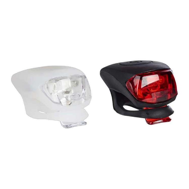 Fluid Silicone Bike Lights Front and Rear Set White & Red
