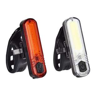 Fluid USB Rechargeable Front And Rear Set Black & Red