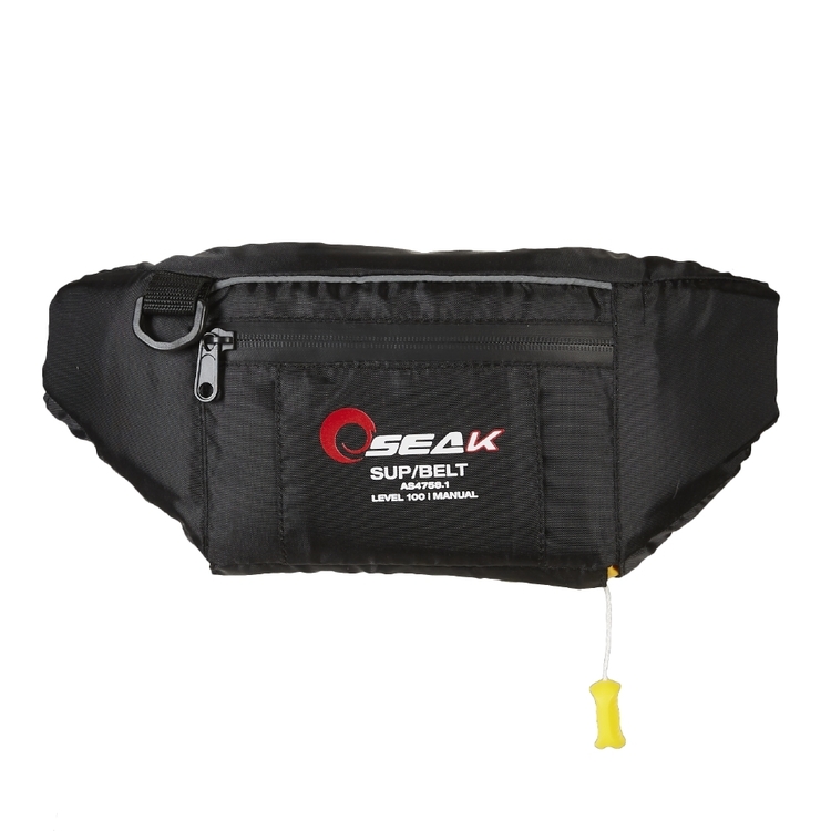 Seak L100 Manual Inflatable SUP PFD Waistbelt Black