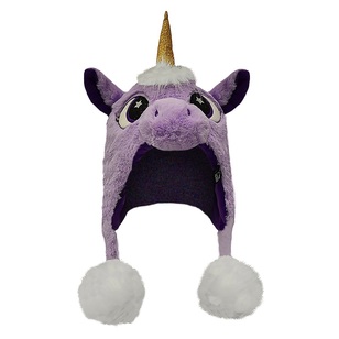 XTM Kids' Furble Purple Unicorn Beanie