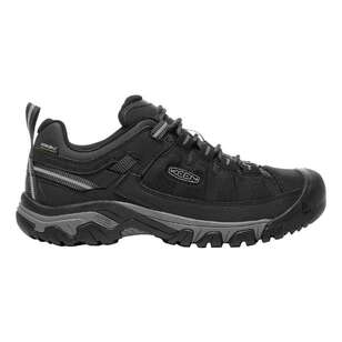 Keen Men's Targhee Exp Waterproof Low Hiking Shoes Black Steel Grey