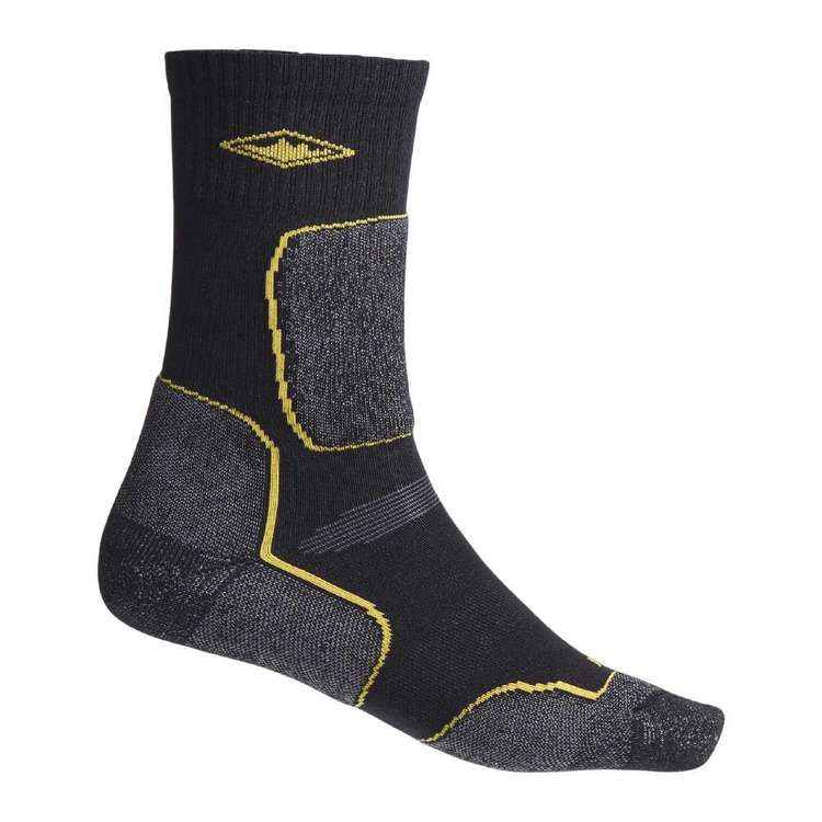 Mountain Designs Adults' Unisex Hiking COOLMAX Socks Black & Charcoal