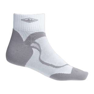 Mountain Designs Adults' Unisex Multi Adventure Plus COOLMAX Socks White & Grey