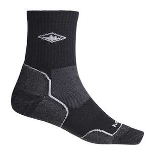 Mountain Designs Adults' Unisex Light Hike COOLMAX Socks Black & Charcoal