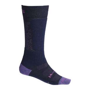 Mountain Designs Women's Snow Merino Socks Violet Snow