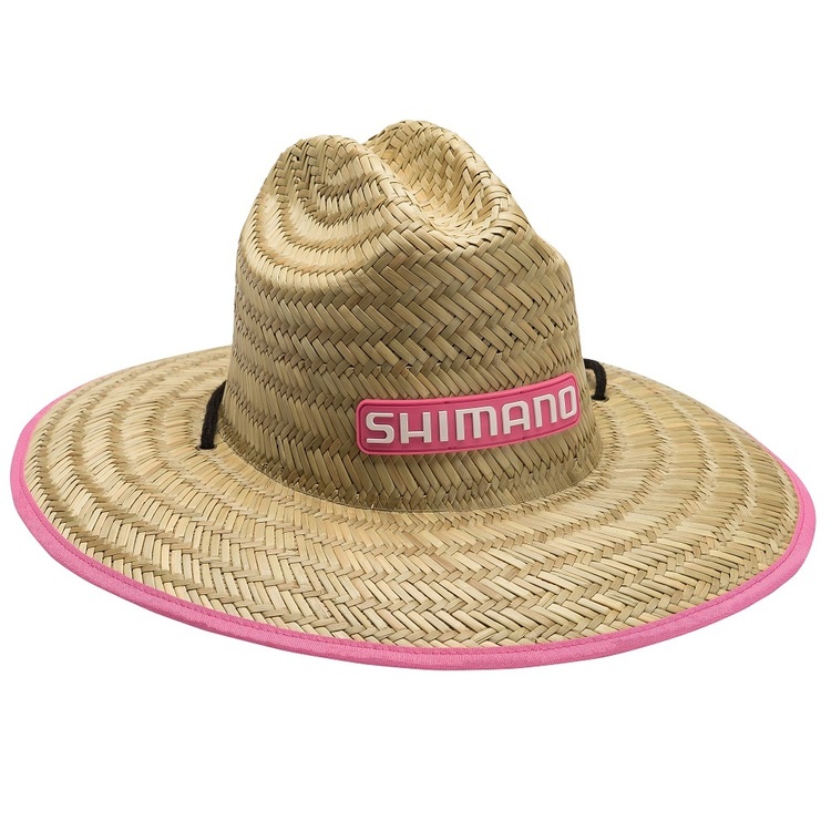 Shimano Women's Sun Seeker Pink Trim Straw Hat