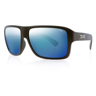 Tonic Swish Sunglasses Matte Black & Blue Mirror