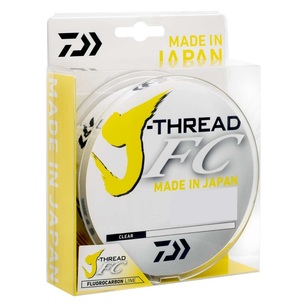 Daiwa J-Thread Fluorocarbon Leader Line Clear 12 lb /100 m