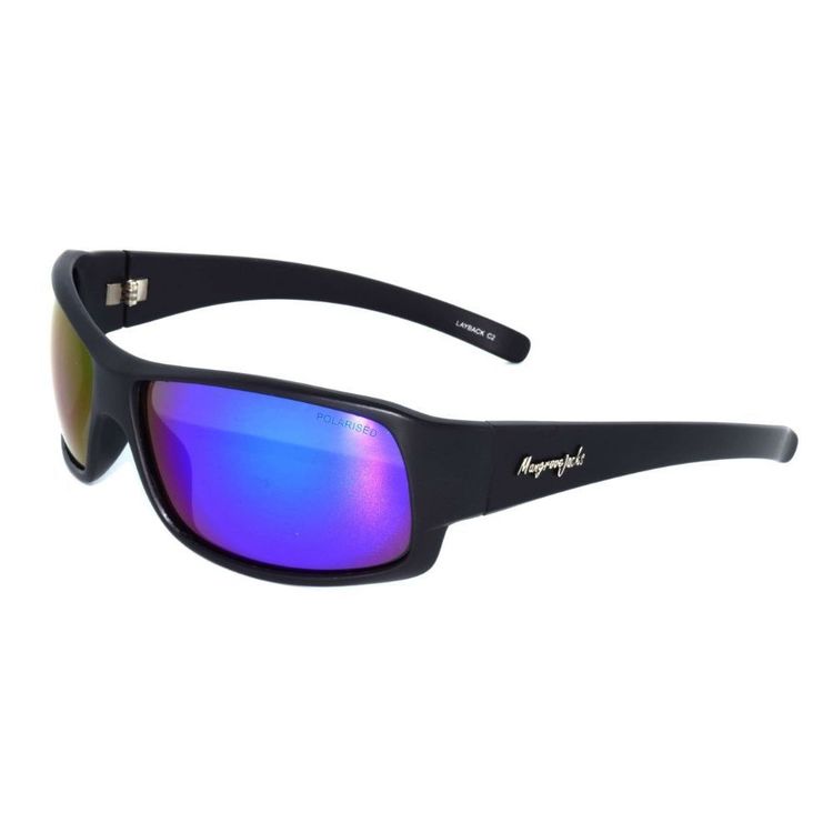 Mangrove Jack's Layback Sunglasses Black & Blue Revo One Size Fits Most