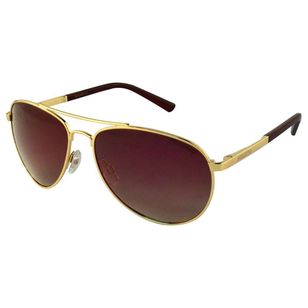 Stiletto Autumn Women's Sunglasses Light Gold & Brown One Size Fits Most