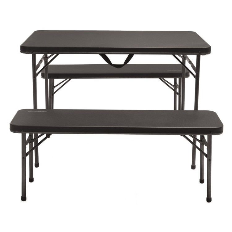 Oztrail Ironside Picnic Table Set Charcoal