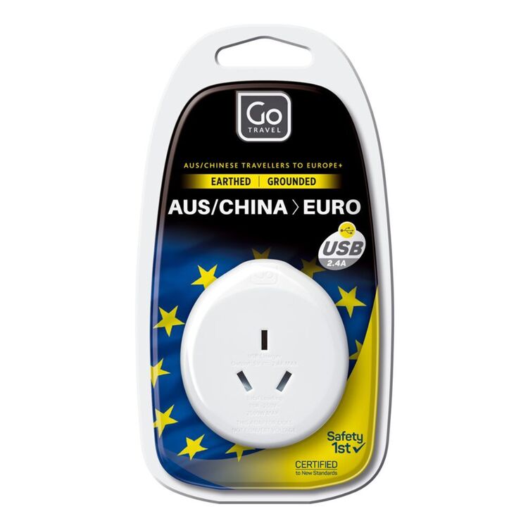Go Travel Adaptor AUS-EU + USB