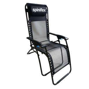 Spinifex Textaline Lounge Recliner Black