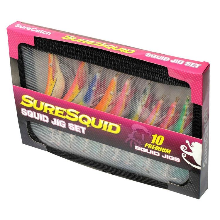 SureCatch Premium Squid Jig Pack Large Multicoloured
