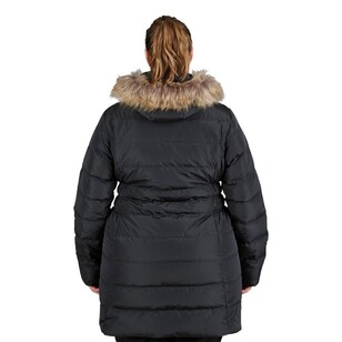 Gondwana Women's Cattai Long Plus Size Puffer Jacket Black