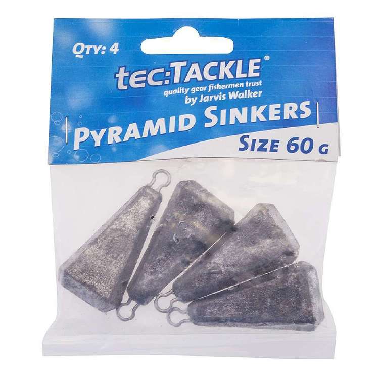 Jarvis Walker Tectackle Pyramid Sinker With Wire Cage Grey