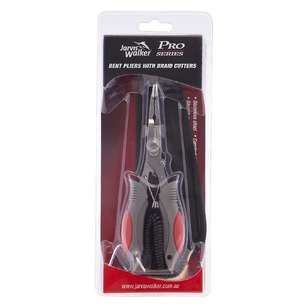 Jarvis Walker Pro Series 6'' Bent Nose Pliers With Braid Cutters Black 6 in
