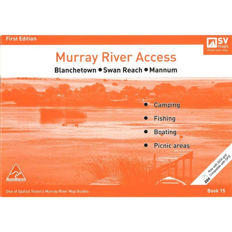 Murray River Access Map #15 Blanchetown to Mannum