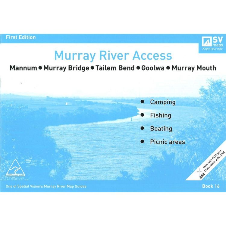 Murray River Access Map #16 Mannum to Murray Mouth