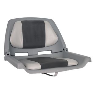 Oceansouth Fishermans Folding Padded Boat Seat Grey & Charcoal