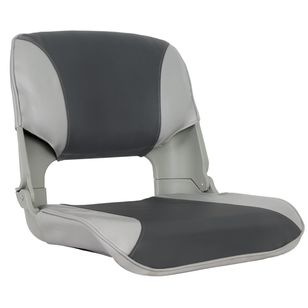 Oceansouth Skipper Folding Upholstered Boat Seat Grey & Charcoal