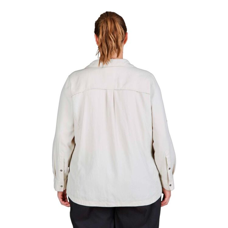 Gondwana Women's Kilalea Plus Size Long Sleeve Shirt Chalk