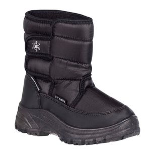 37 Degrees South Kids' Fuji Water Resistant Snow Boots Black