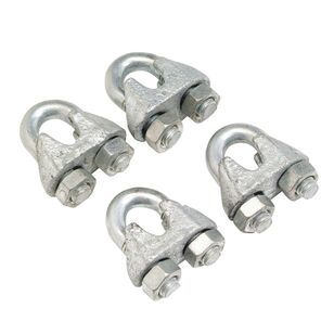 Ark Brake Cable Clamps 4 Pack Silver