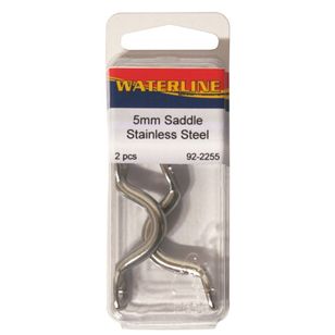 Waterline Stainless Steel Saddle 5mm 2 Pack