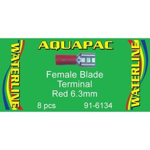 Aquapac Red Female Blade Terminal 8 Pack