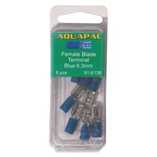 Aquapac Blue Female Blade Terminal 8 Pack