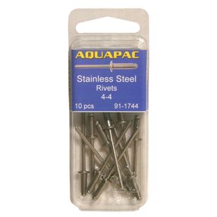 Aquapac Rivet Stainless Steel 4-4 10 Pack