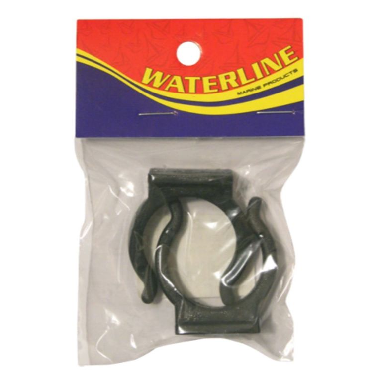 Waterline Black Tube Holder 25mm 2 Pack
