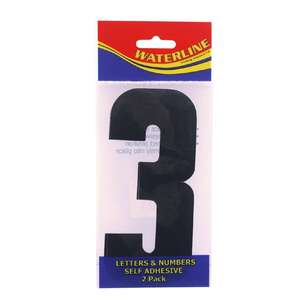 Waterline Boat Number ''3'' 4 Inch 2 Pack